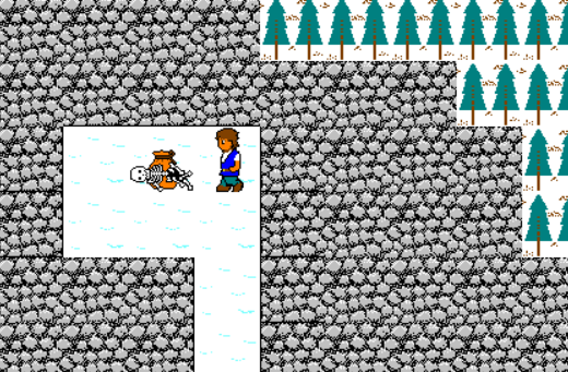 雪山ホワイトウォールのマップ