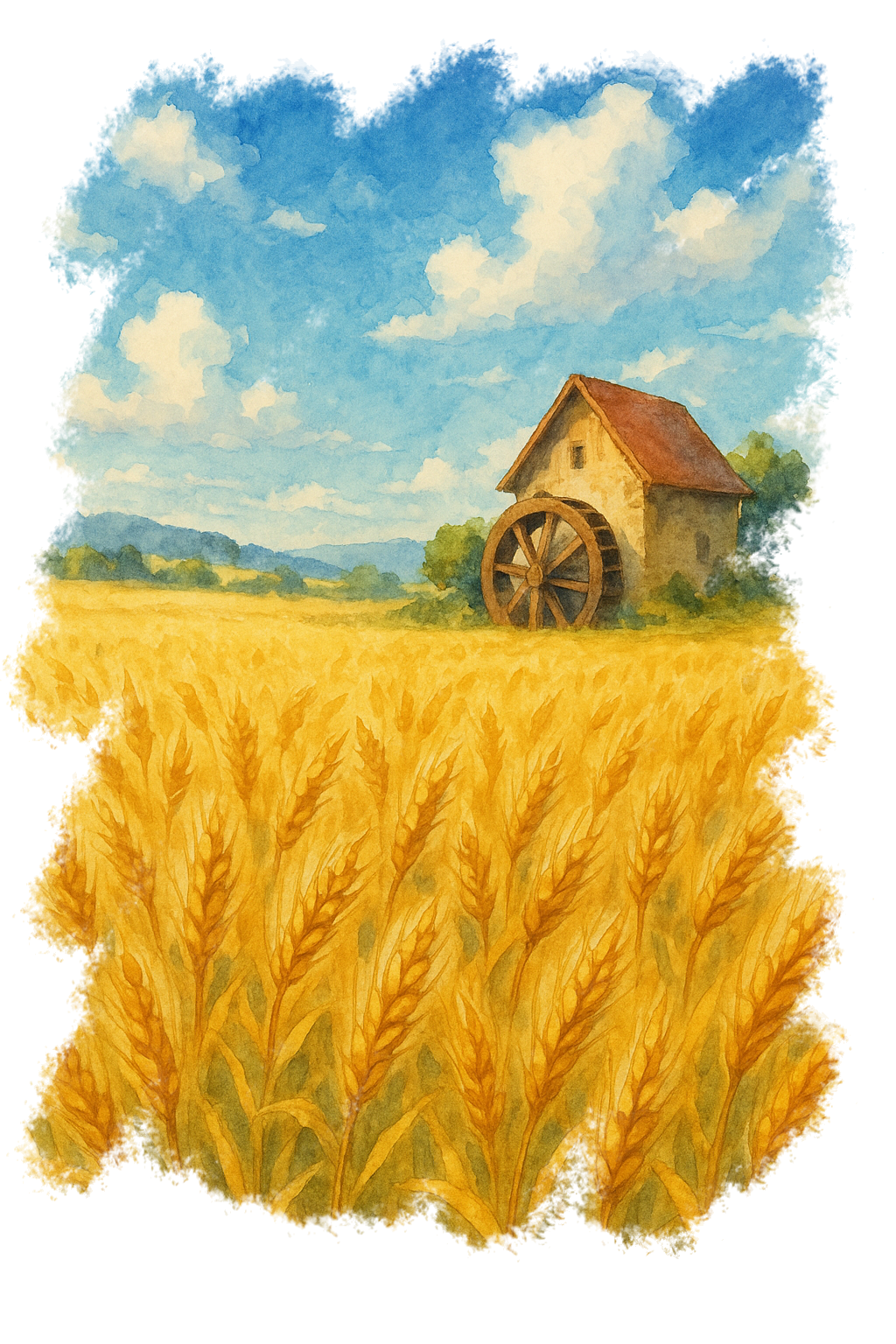 一面に広がる麦畑